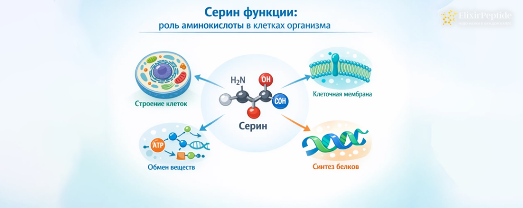 Серин функции- роль аминокислоты в клетках организма.png Серин функции- роль аминокислоты в клетках организма.png