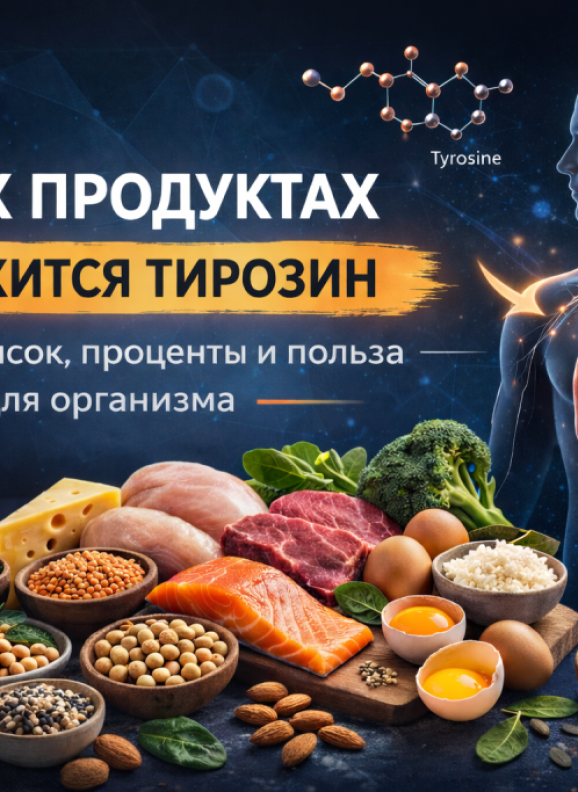 В каких продуктах содержится тирозин: таблица, проценты и научные данные