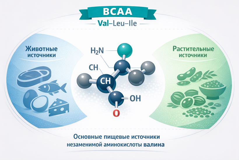 Валин в продуктах питания: где его больше всего